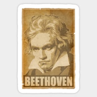 Beethoven Propaganda Pop Art Sticker